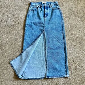 Universal Thread Denim Skirt w Center Slit